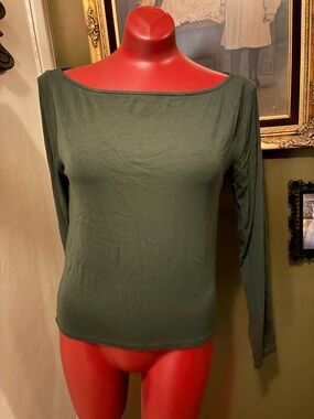 Wild Fable Green Ribbed long sleeve T-Shirt XL